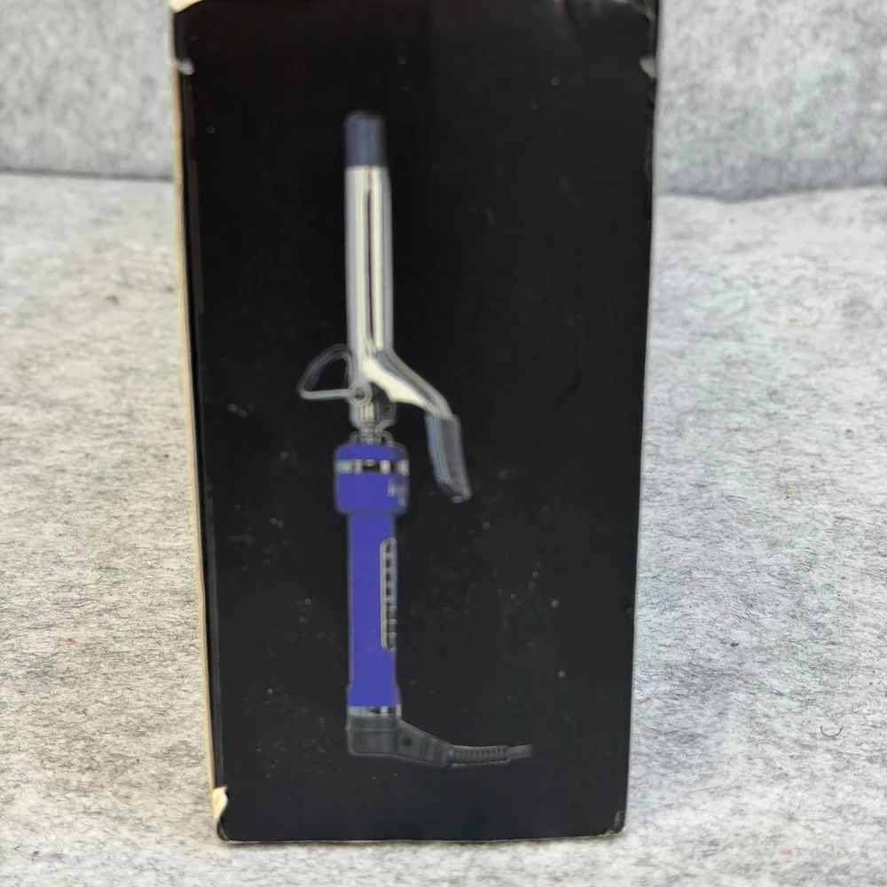Ion Titanium Pro Curling Iron 3/4 Inch Barrel Blue Silver 450F Dual Voltage NEW